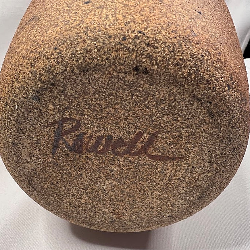 Vintage Studio Art Pottery Vase Signed Terracotta bottom signed
