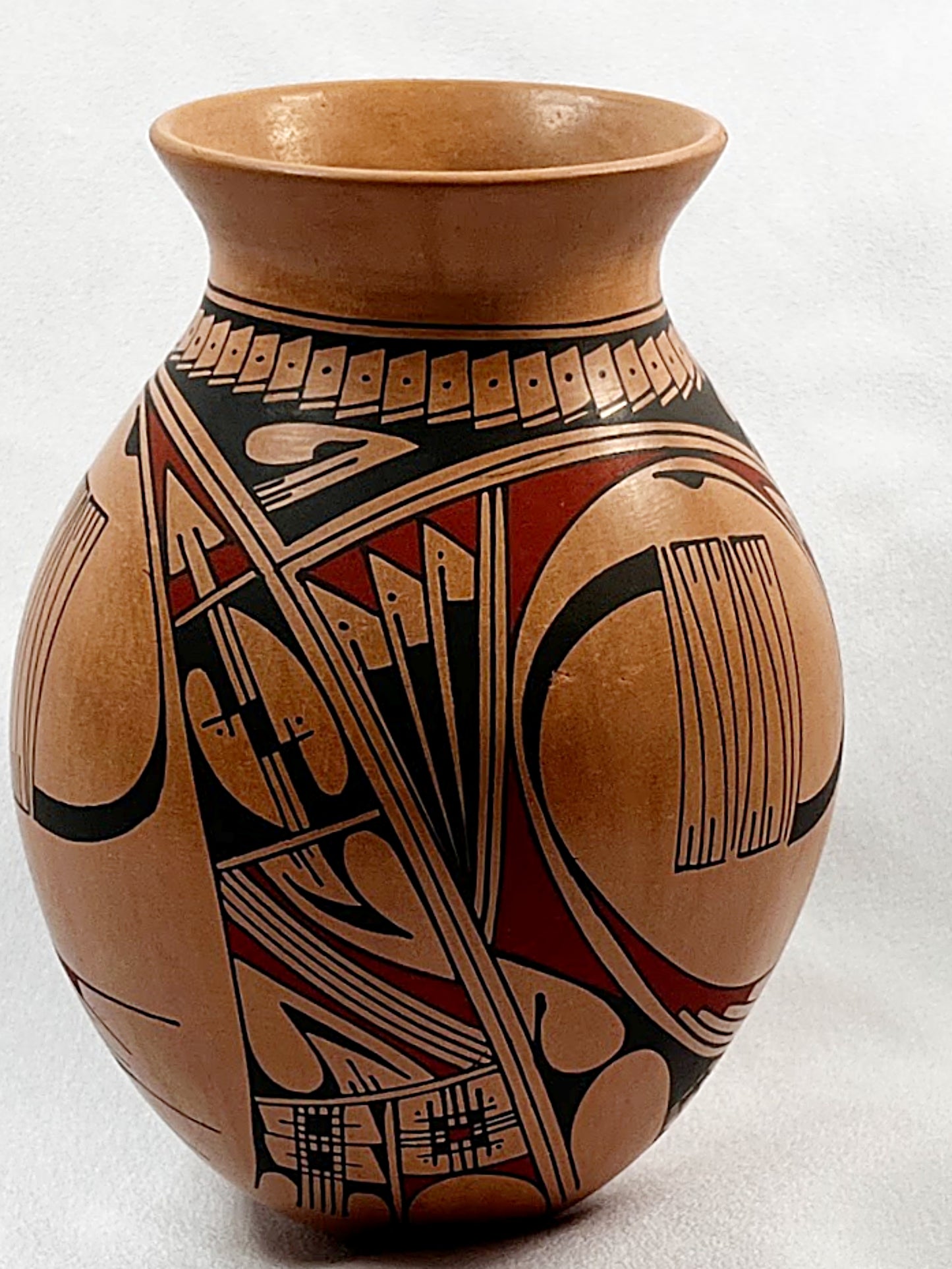 Vintage MATA ORTIZ Polychrome Pottery Jar Signed Quico Marquez