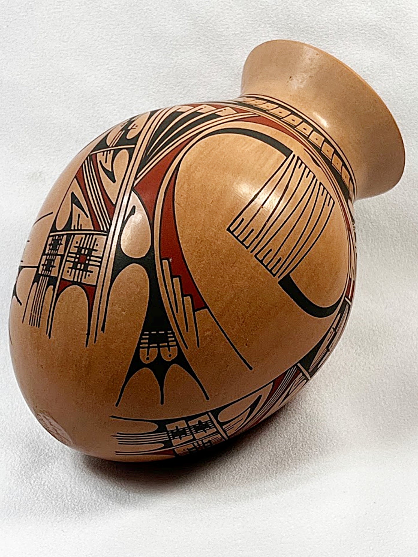 Vintage MATA ORTIZ Polychrome Pottery Jar Signed Quico Marquez