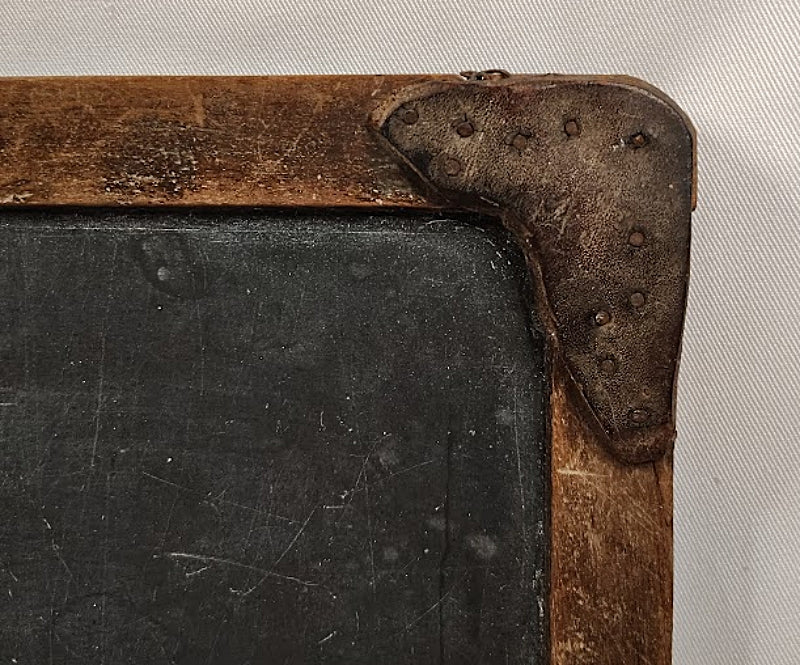 Antique Blackboard `Pine Framed Writing Slate leather fix