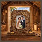 Antique Seaside Seashell Beach Picture Frame