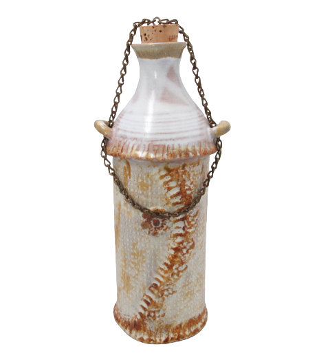 LORETTA COHN STUDIO Pottery Bottle Vase  