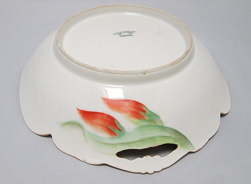 Mandavy de Mavaleix  Bowl and Plate Set 1910s Bowl Bottom