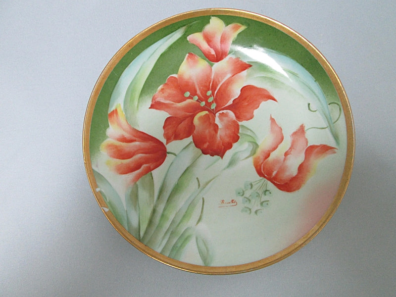 Mandavy de Mavaleix  Bowl and Plate Set 1910s Plate