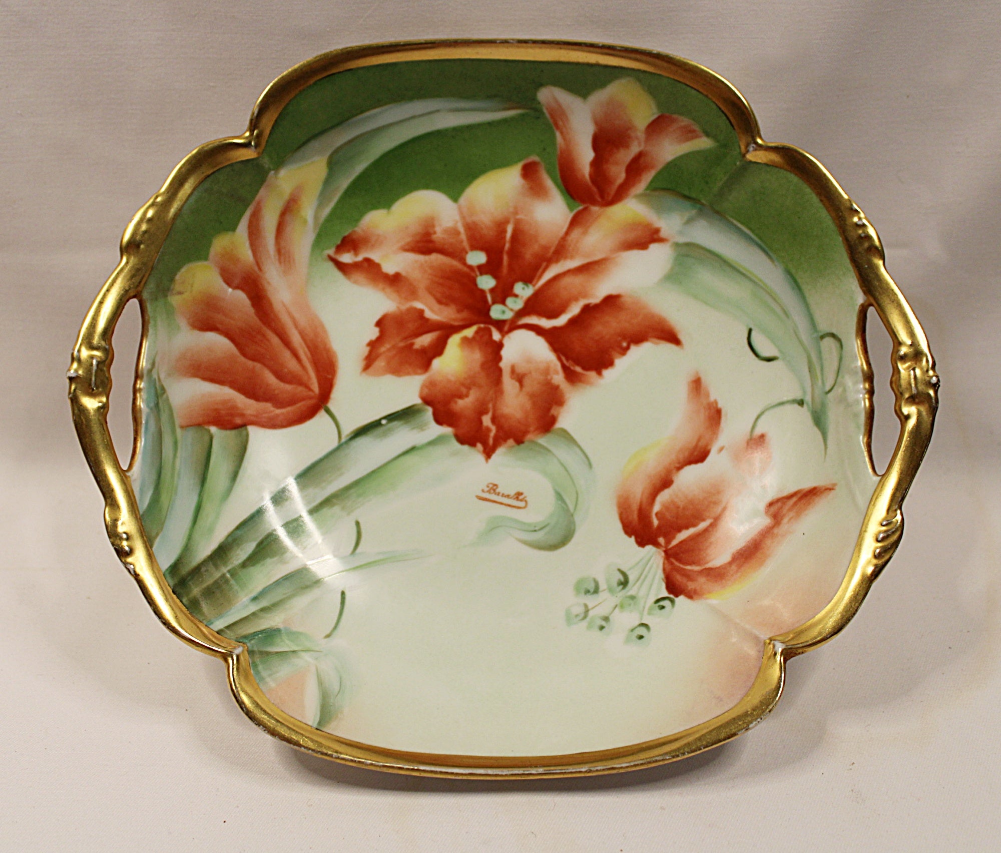 Antique Old Abbey Limoges Bowl by Latrille Frères
