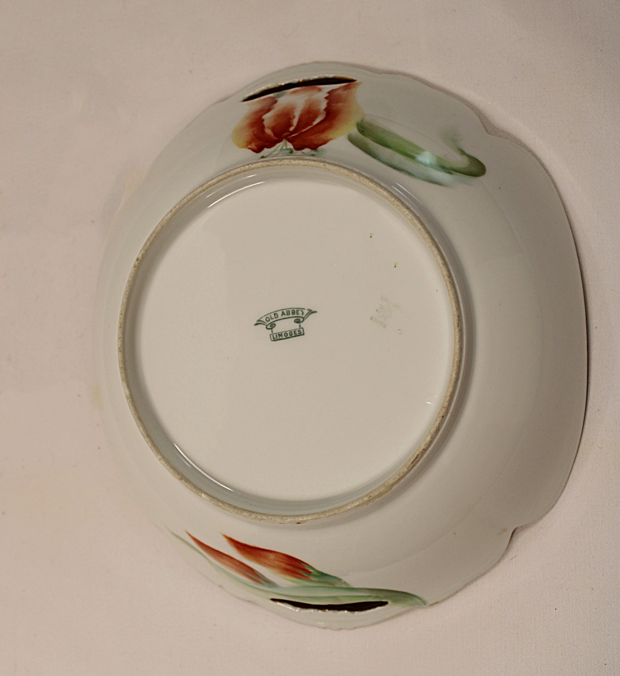 Antique Old Abbey Limoges Bowl by Latrille Frères