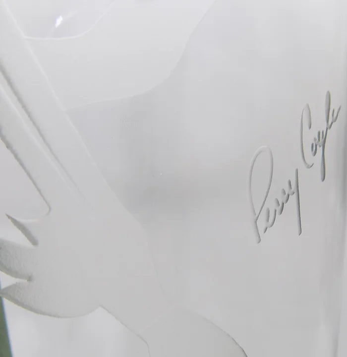 Unicorn Art Glass Vase by Perry Coyle
