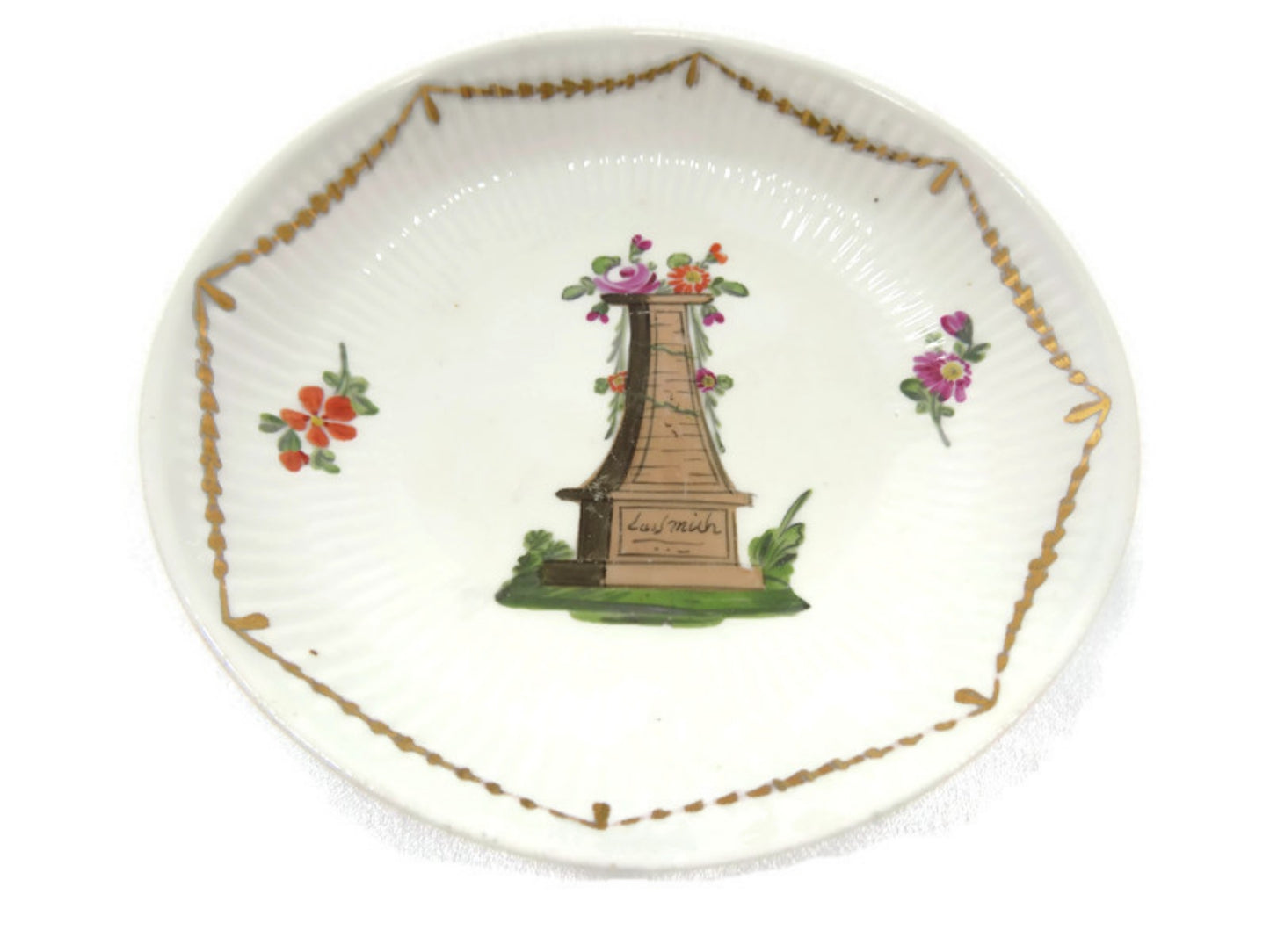 ANTIQUE WALLENDORF BOWL German Hand Painted Porcelain 1787-1833