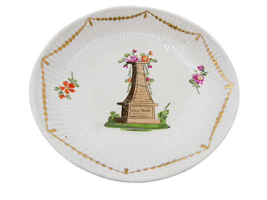 ANTIQUE WALLENDORF BOWL German Hand Painted Porcelain 1787-1833