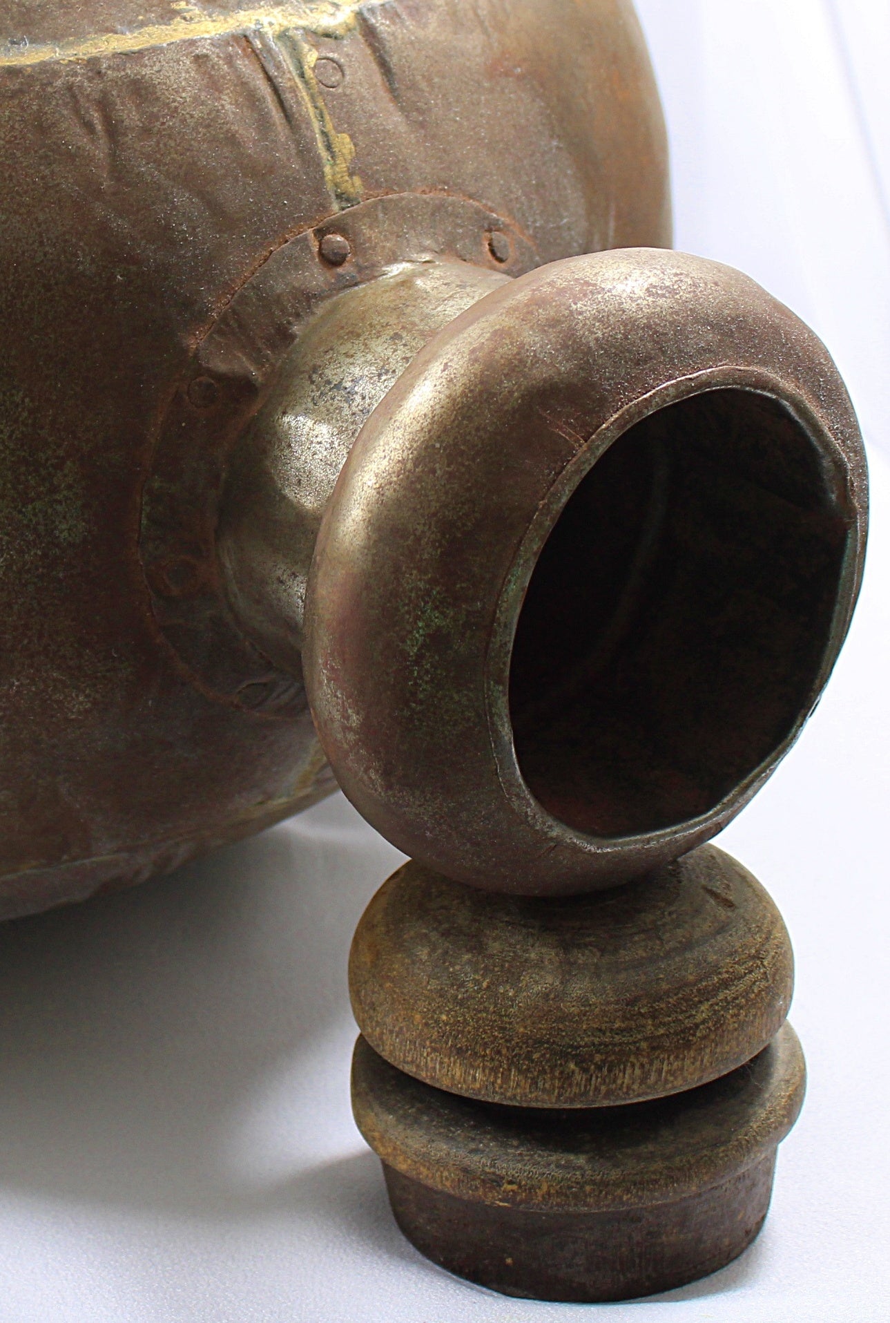Vintage Decorative Brass Bottle 22 Inches Tall Handmade