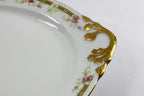French Porcelain Gold Trim Antique Limoges Platters