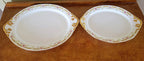 French Porcelain Gold Trim Antique Limoges Platters