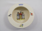 Adorable Vintage Baby Pottery Bowl  Made in Czechoslovakia