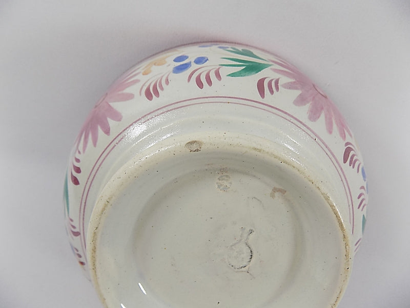 Floral English Lustreware Waste Bowl for Tea Set bottom view