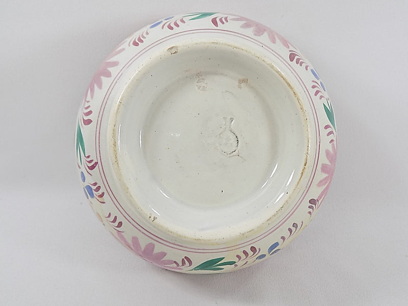 Floral English Lustreware Waste Bowl for Tea Set full bottom