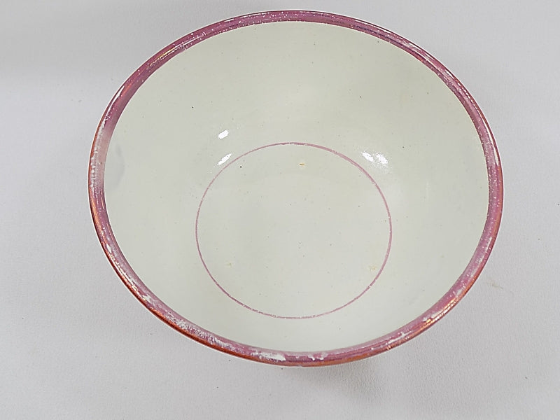 Floral English Lustreware Waste Bowl for Tea Set inside bowl view