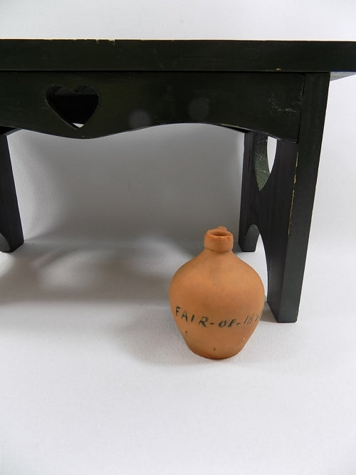 ANTIQUE RARE REDWARE Miniature Jug 1895 Fair Commemorative                Cotton States and International Exposition Atlanta Georgia
