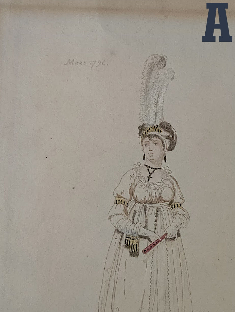 ANTIQUE FRENCH Fashion Plates Four Etchings by Auguste Guillaumot Fils 1879 Ladies in Empire Costumes Hand Colore