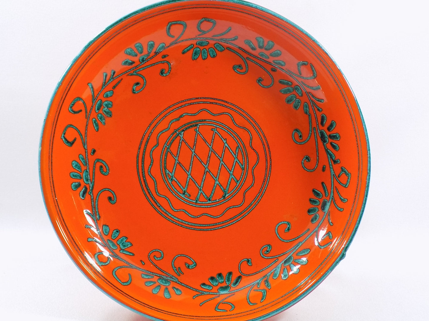 Vintage FRATELLI FANCIULLACCI Pedestal Bowl MCM Italian Pottery 1960s