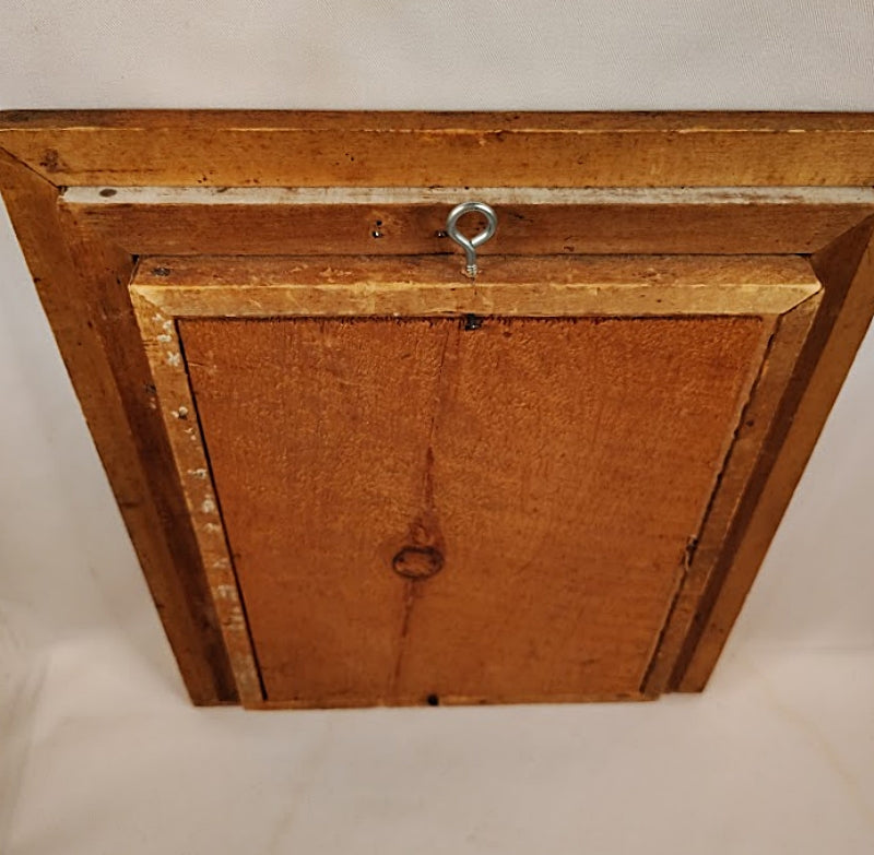 Faux Tortoise and Gilt Antique Picture Frame Hook on Frame