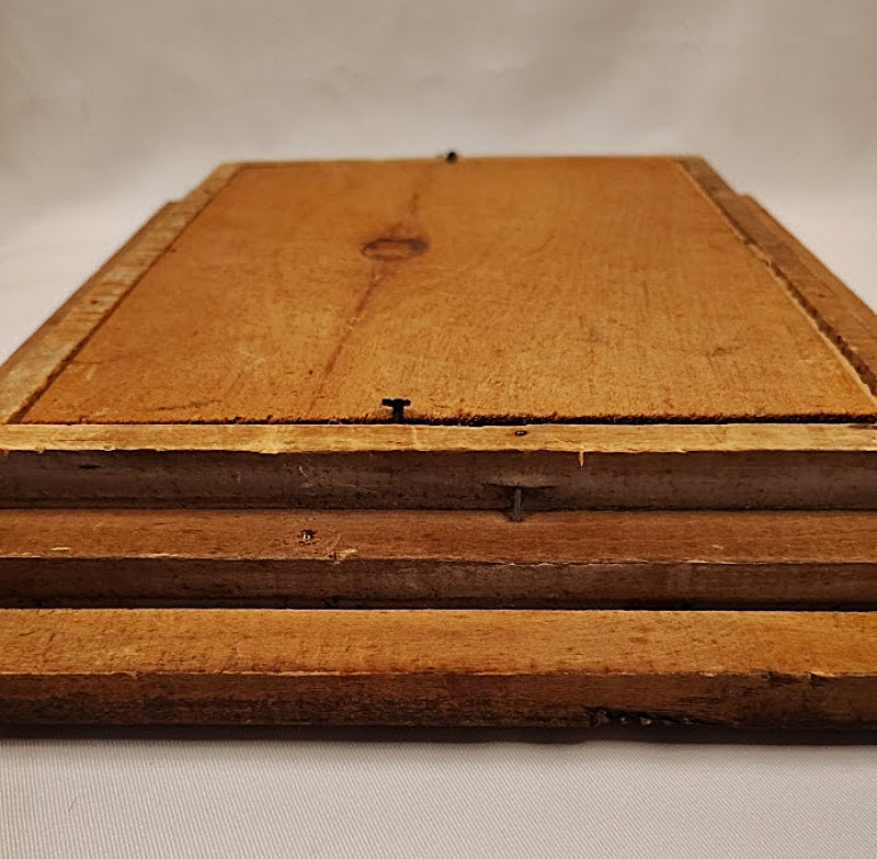 Faux Tortoise and Gilt Antique Picture Frame thickness of frame