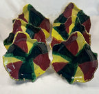 Six Leaf Plates by Mangum Pottery