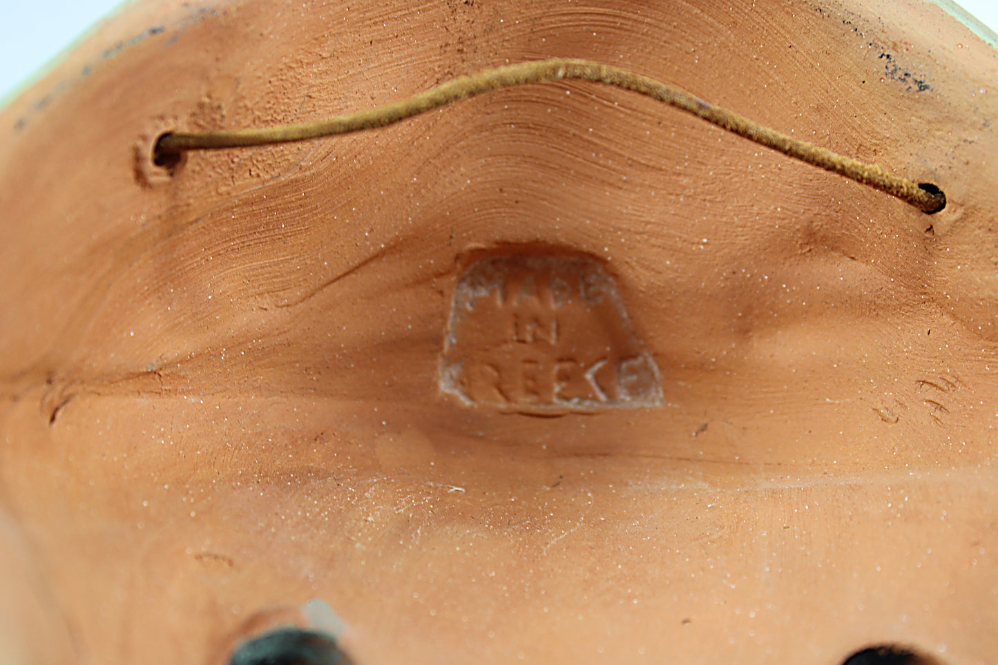 Vintage Greek TERRACOTTA WALL MASK Face of Tragedy