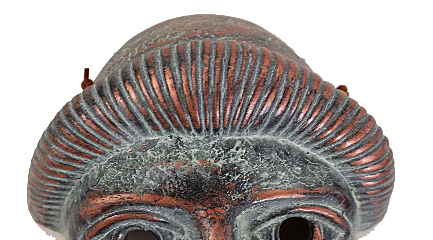 Vintage Greek TERRACOTTA WALL MASK Face of Tragedy
