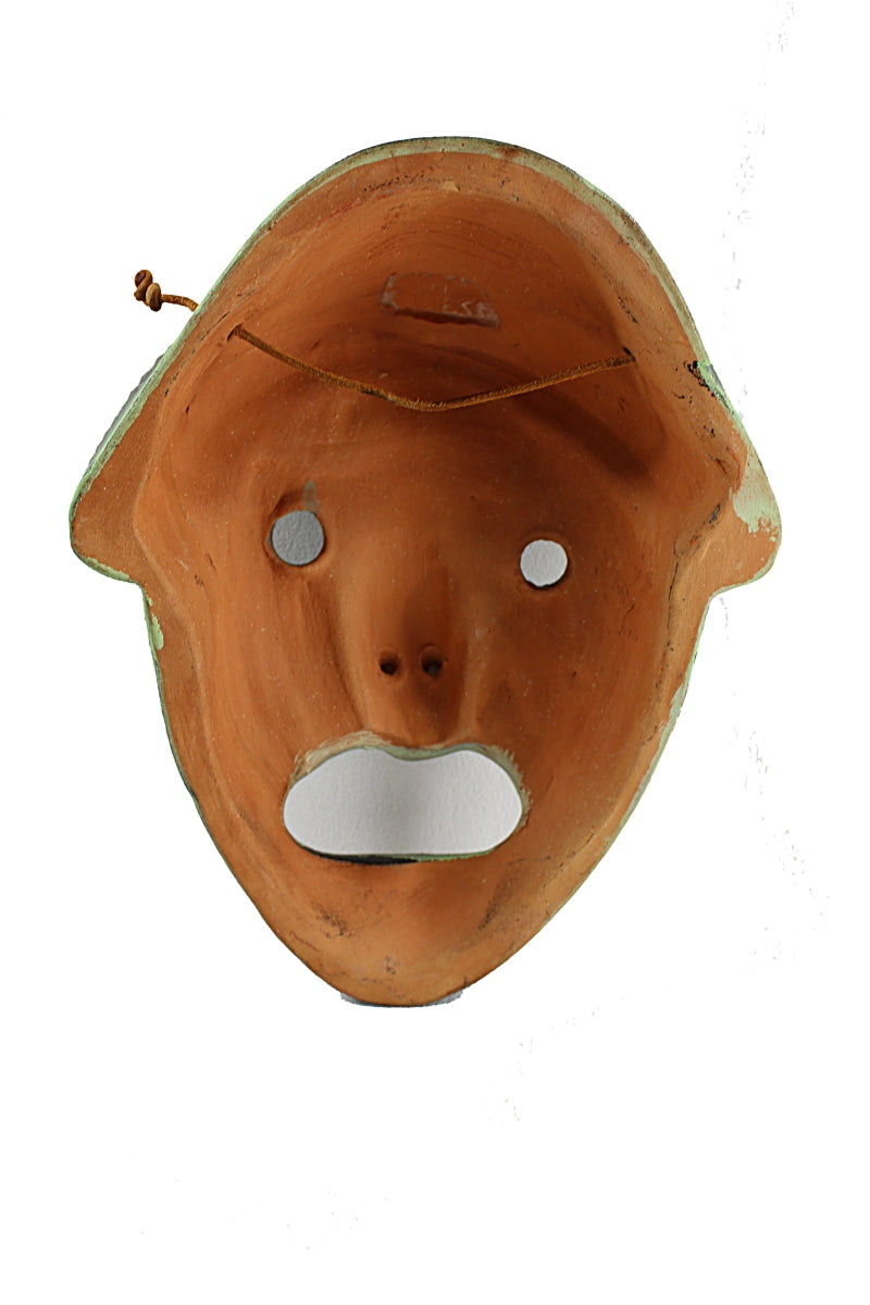 Vintage Greek TERRACOTTA WALL MASK Face of Tragedy