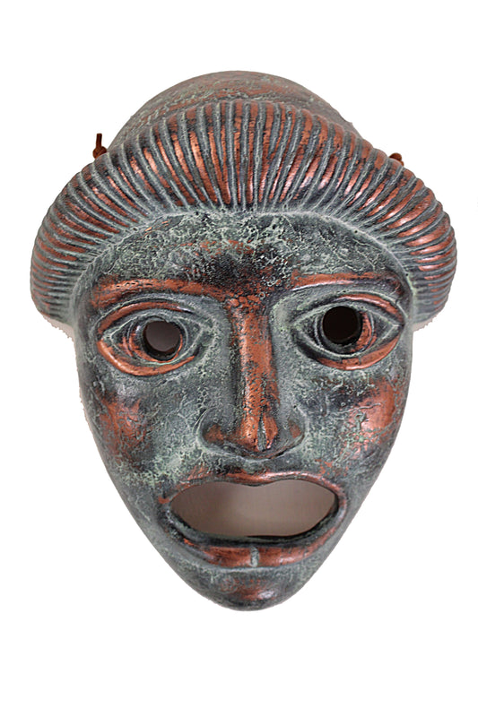 Greek TERRACOTTA WALL MASK Face of Tragedy