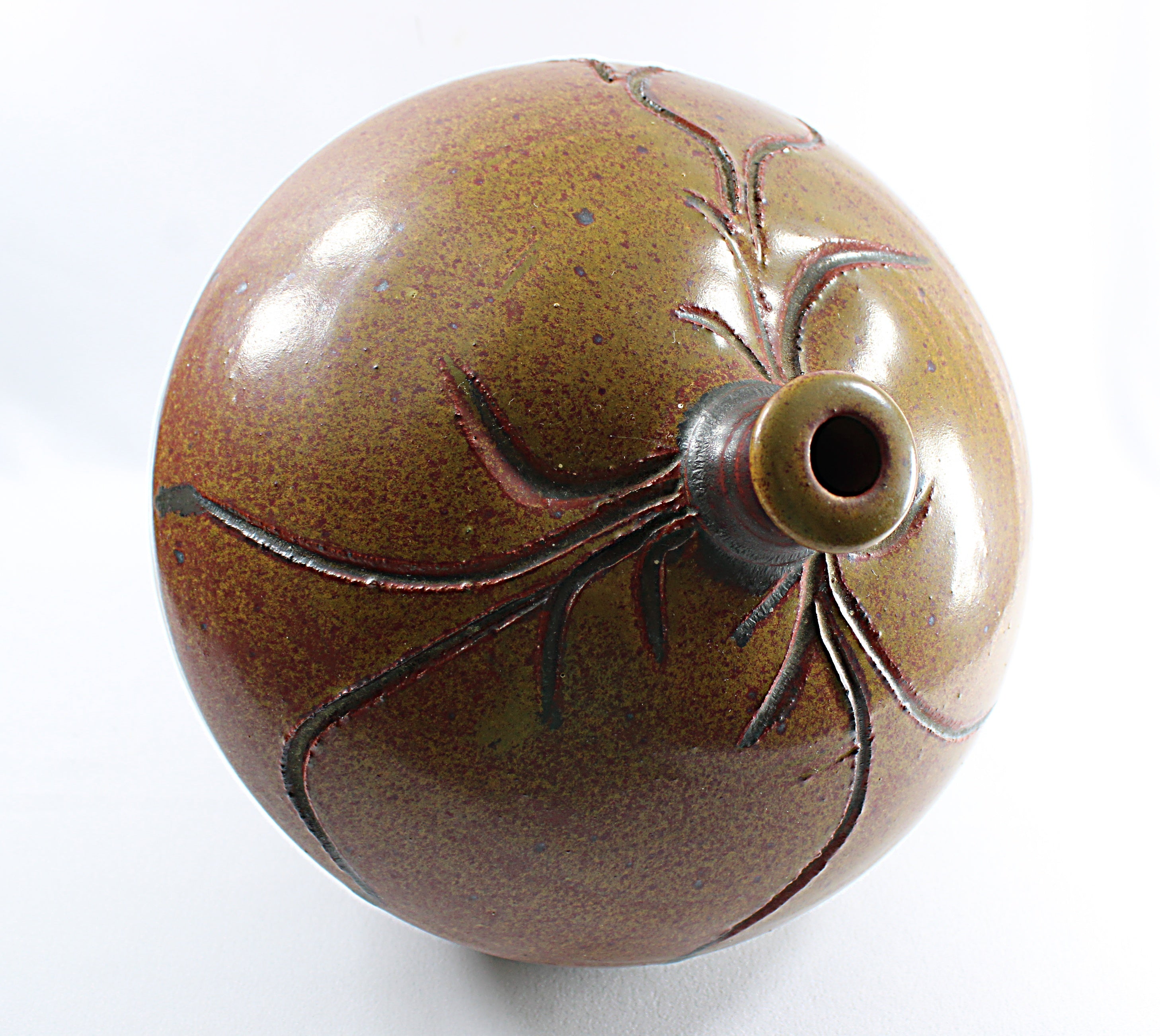 Studio Art Pottery XL Weed Pot Signed Stearns