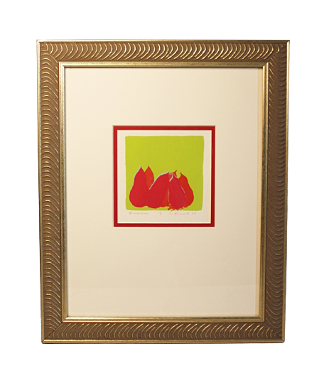 Vintage CANDACE PRIMACK Original Framed Print Oregon Artist