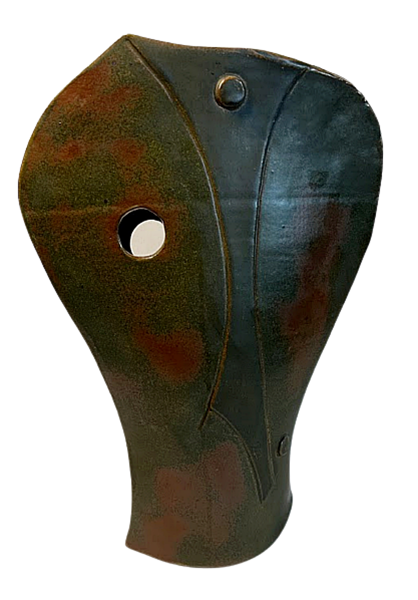  NANCY KIBENS Large Ceramic Sculpture Vase 1993 Signed back side