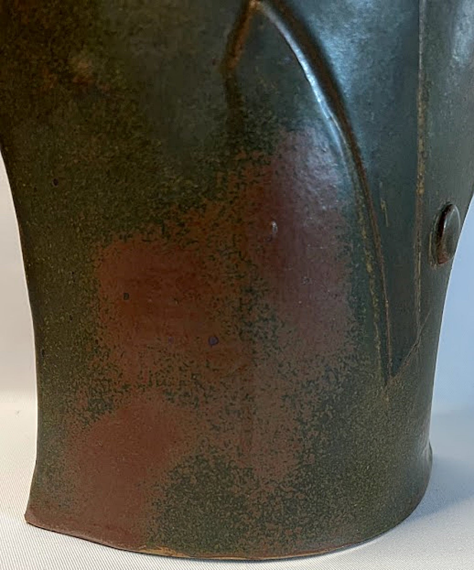 Vintage NANCY KIBENS Large Ceramic Sculpture Vase 1993 Signed front bottom