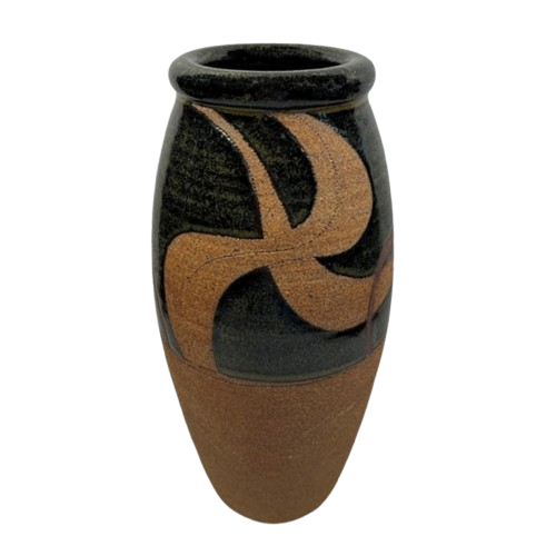 Vintage Studio Art Pottery Vase Signed Terracotta