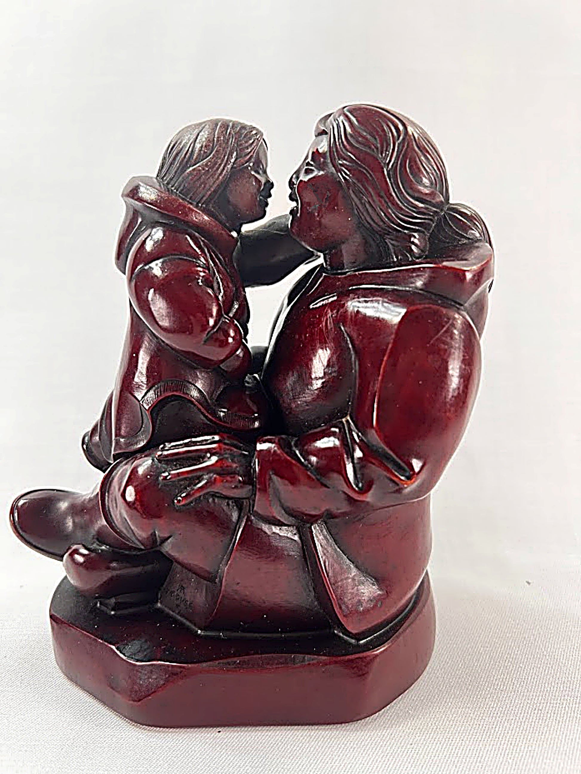 Inuit Mother and Child Sculpture by Thomas McPhee main view