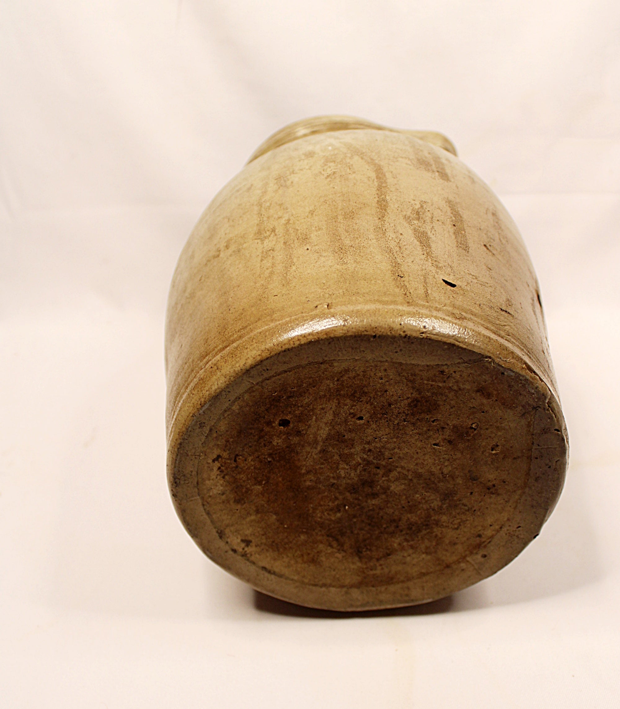 What Cheer Iowa Antique Salt Glazed Stoneware Pitcher