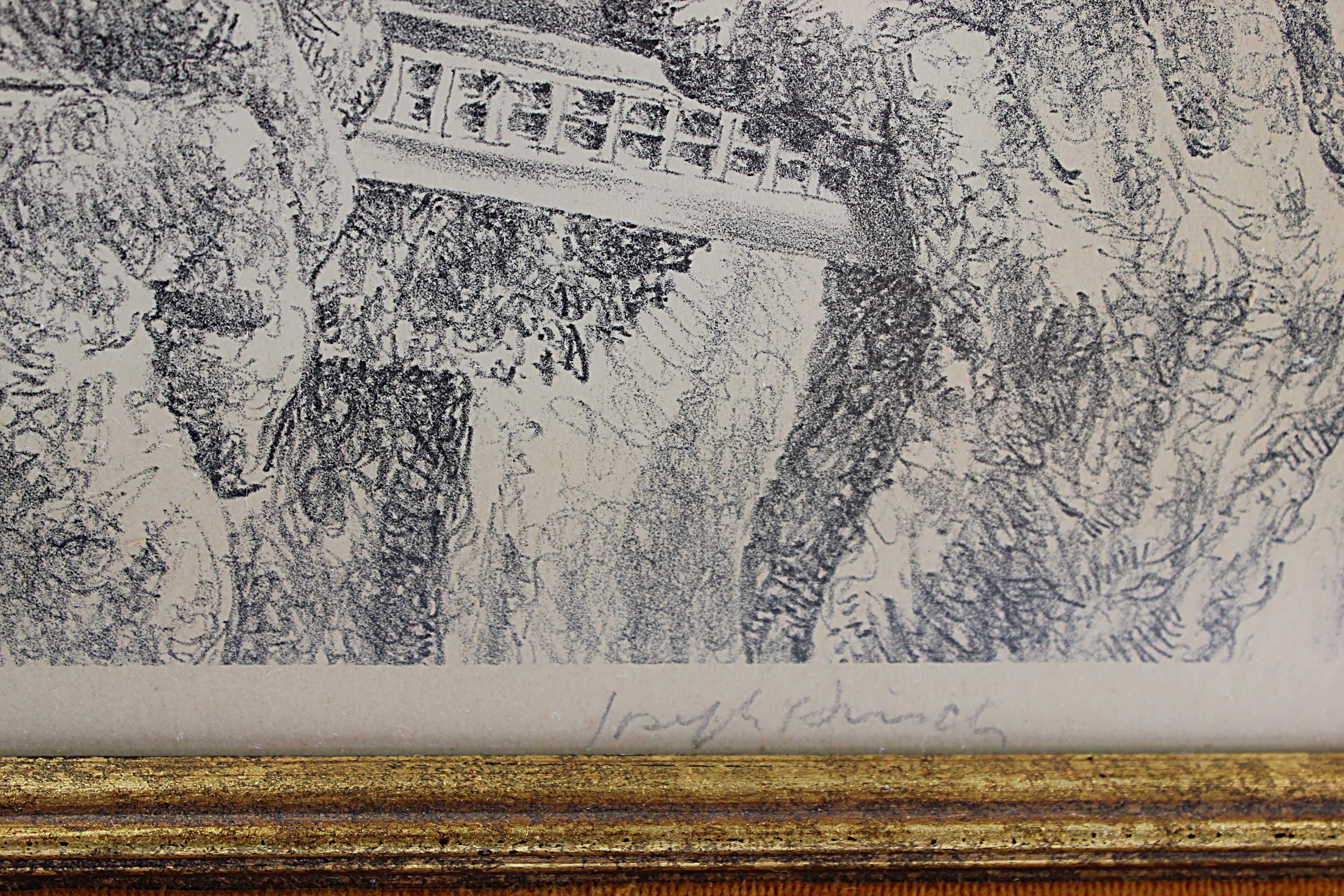 Pencil Signed Joseph Hirsch Lithograph