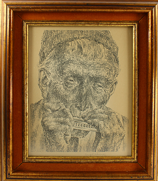 Pencil Signed Joseph Hirsch Lithograph