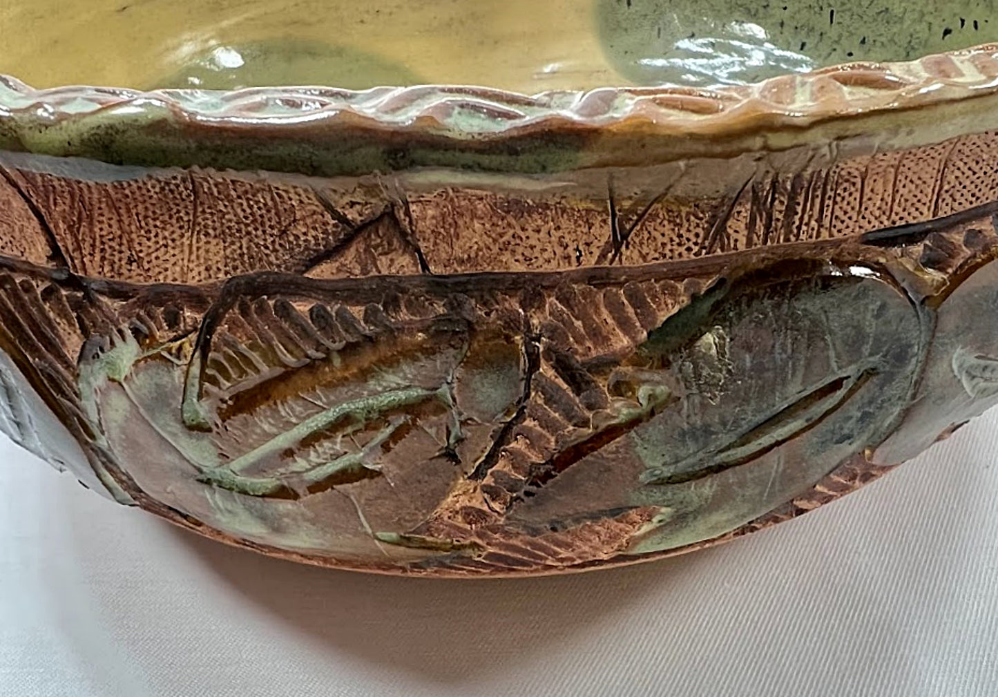 Vintage FLORIDA STUDIO POTTERY Bowl by Dawn Zaharis Prietz Old River Run Pottery