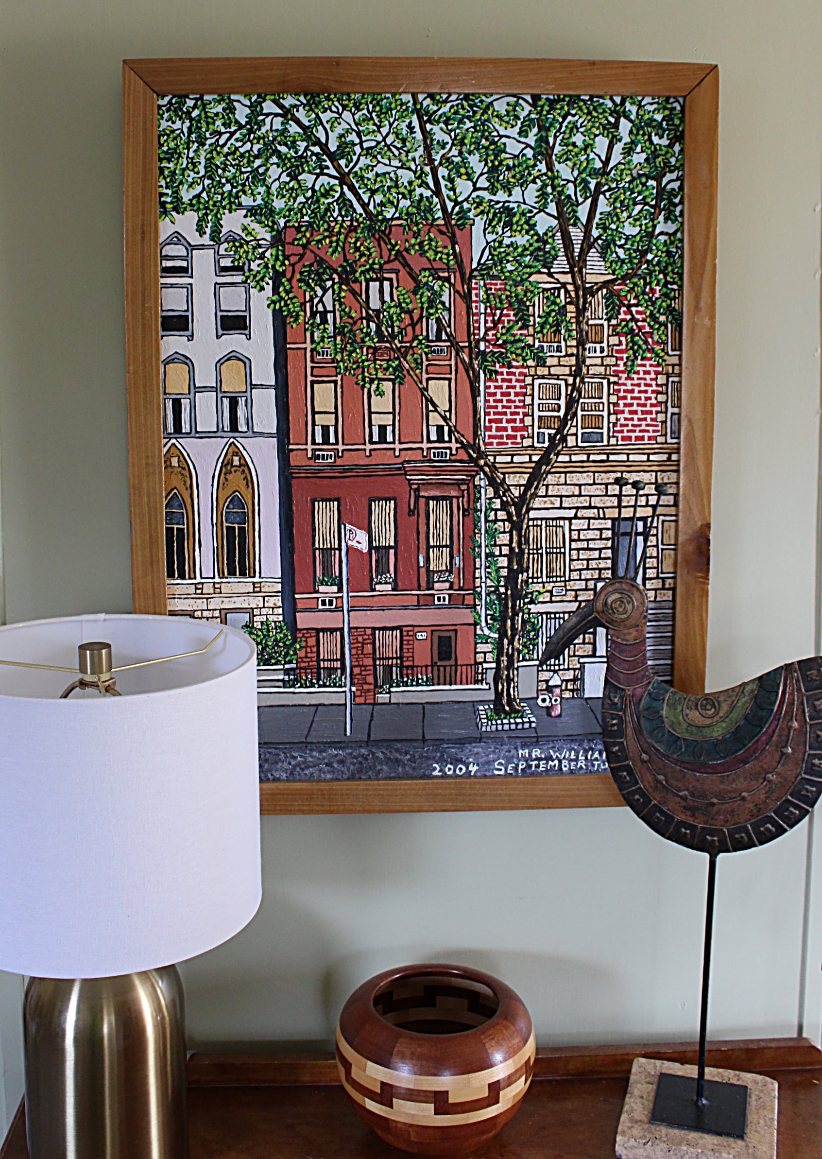 Oil Painting Contemporary Folk Art by Listed New York Artist William Britt