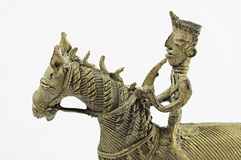 Warrior Lost Wax Figure From India Brass Dhokra