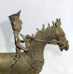 Warrior Lost Wax Figure From India Brass Dhokra