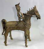 Warrior Lost Wax Figure From India Brass Dhokra