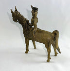 Warrior Lost Wax Figure From India Brass Dhokra