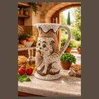 Horse and Cat Italian Pitcher