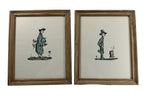 Philip Reed Pair of Wood Engraving Prints Signed