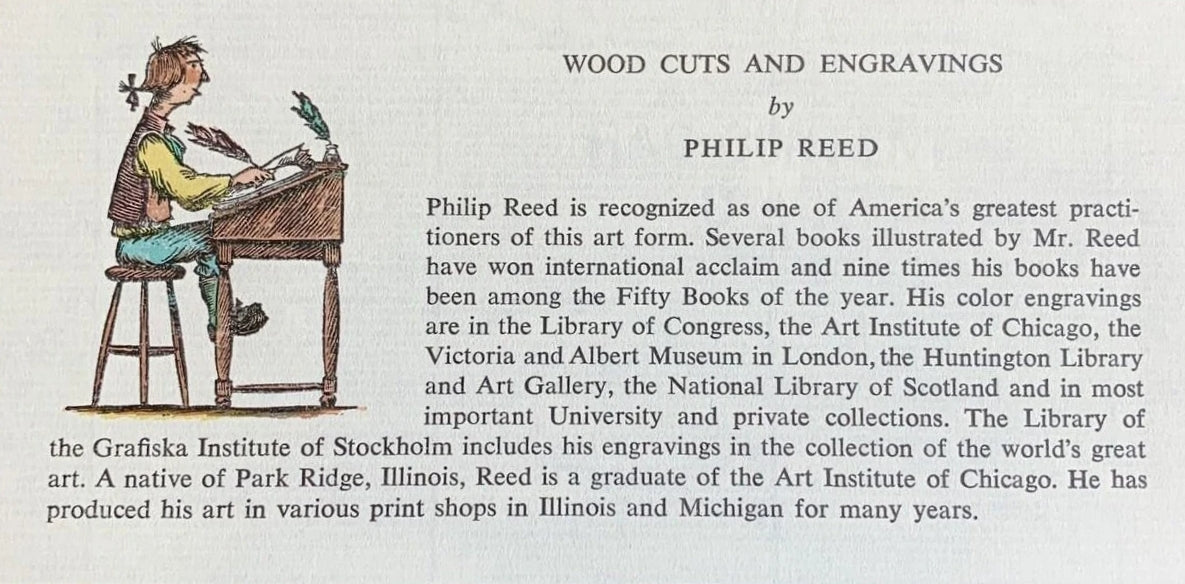 Philip Reed Pair of Wood Engraving Prints Signed