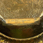 Hand Hammered Italian Brass Tray