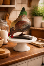 Folk Art Chicken Door Stop or Art Sculpture